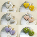 Diamond Love Pendant Earrings DIY Jewelry Material