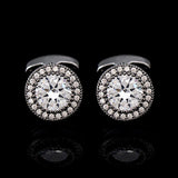 Gemstone Cufflinks Men Suit Shirts Business Wedding Jewelry