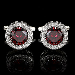 Gemstone Cufflinks Men Suit Shirts Business Wedding Jewelry