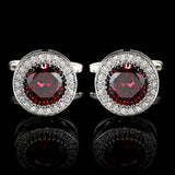 Gemstone Cufflinks Men Suit Shirts Business Wedding Jewelry