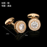 Gemstone Cufflinks Men Suit Shirts Business Wedding Jewelry