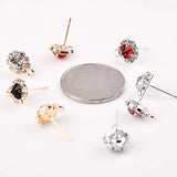 Diamond Round Stud Earrings DIY Accessories Hand Making Small Earring