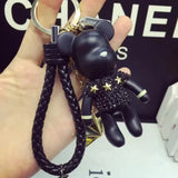 Diamond-Encrusted Bear Keychain Bag Pendant