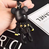 Diamond-Encrusted Bear Keychain Bag Pendant