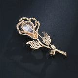 Diamond Flower S925 Silver Brooch Bohemia Anniversary Fine Diamond Jewelry