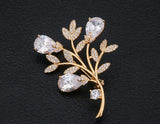 Diamond Flower S925 Silver Brooches for Women