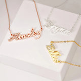 Diamond Name Necklace Handwritten Name Necklace for Women