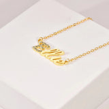Diamond Name Necklace Handwritten Name Necklace for Women