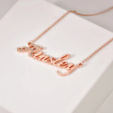 Diamond Name Necklace Handwritten Name Necklace for Women