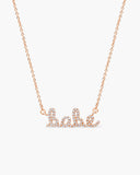 Diamond Name Necklace Stainless Steel Personalised Gift for Women