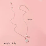 Diamond Choker Lock Chains Necklace Punk Jewelry Key Padlock Pendant