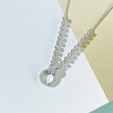 Diamond Necklace Pendant High Carbon Diamond Light Collar Chain