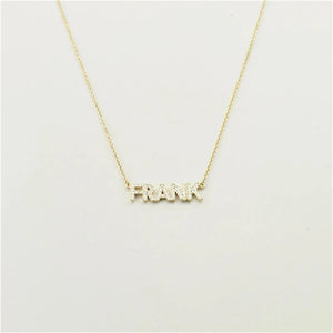 Name Necklace for Women Personalised Nameplate Stainless steel Jewelry