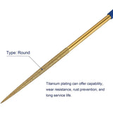 Diamond Needle File Set 3Mm X 140Mm Titanium Coated 10Pcs