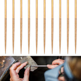 Diamond Needle File Set Titanium Coated, Metal Wood Stone Glass, 10Pcs