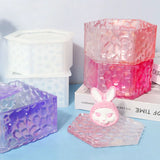 Diamond Pattern Multi Layers Storage Box Silicone Mold