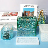 Diamond Pattern Storage Box Silicone Mold for Resin