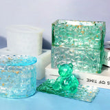 Diamond Pattern Storage Box Silicone Mold for Resin