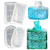 Diamond Pattern Storage Box Silicone Mold for Resin