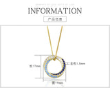 S925 Sterling Silver Diamond Ring Necklace Pendant