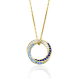 S925 Sterling Silver Diamond Ring Necklace Pendant