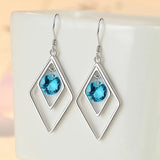 Round Diamond S925 Sterling Silver Earring for Women Wedding