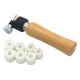 Diamond Stone Setting Tool Kit Wooden Handle Holder Clamp Jewelry Beading