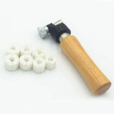 Diamond Stone Setting Tool Kit Wooden Handle Holder Clamp Jewelry Beading