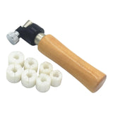 Diamond Stone Setting Tool Kit Wooden Handle Holder Clamp Jewelry Beading