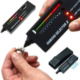 Diamond Tester Pen+60X Mini LED Magnifying, Professional Diamond Selector