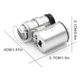 Diamond Tester Pen+60X Mini LED Magnifying, Professional Diamond Selector
