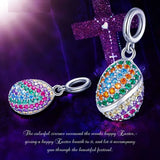 Diamond Water Drop Bracelet Pendant Beads S925 Sterling Silver Accessories
