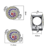 Diamond Water Drop Bracelet Pendant Beads S925 Sterling Silver Accessories