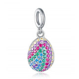 Diamond Water Drop Bracelet Pendant Beads S925 Sterling Silver Accessories