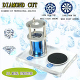 Diamond Cut 8 Heart 8 Arrows Magnifying Glass Mirror Portable Desktop Appraisal