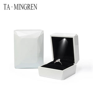 Multi-Faceted Diamond Piano Paint Ring Storage Box