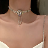 Diamond Pearl Multi-layer Necklace European American Personality