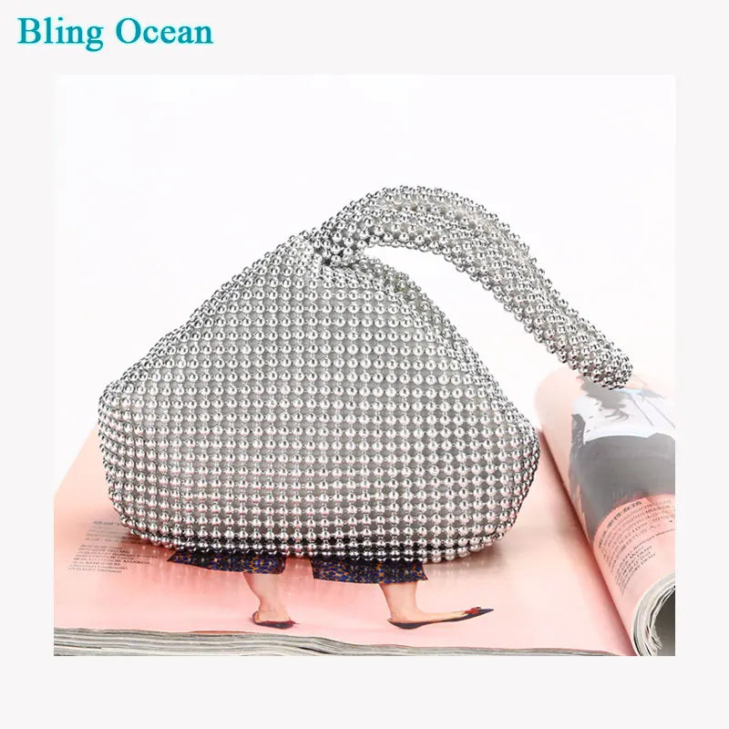 Diamonds Shoulder Bag Ladies Purse Handbags Clutch Evening Party Wedding