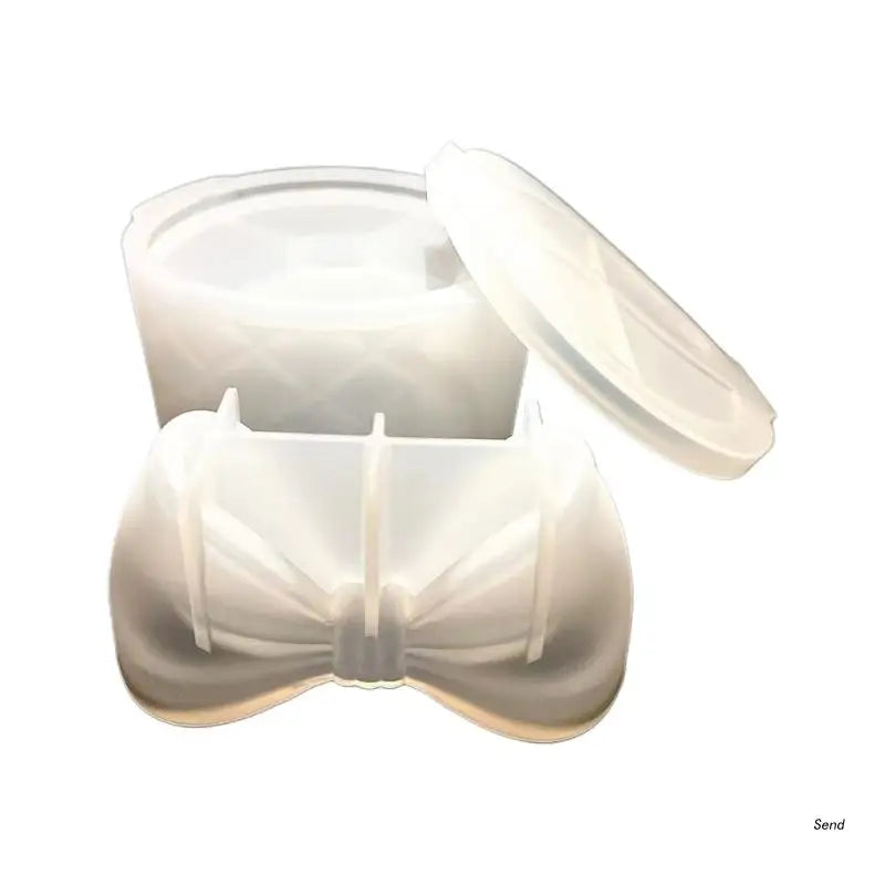 3D Diamond Resin Box Mold with Lid, Home Decor Storage Container Mold