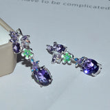 S925 Silver Earrings Water Drop Engagement Bohemia