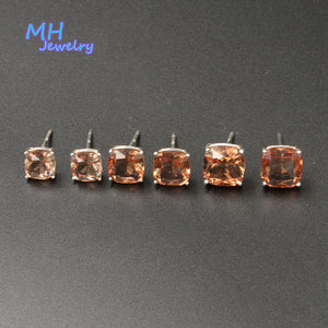 Zultanite Cushion Gemstone Stud Earrings 925 Sterling Silver