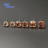 Zultanite Cushion Gemstone Stud Earrings 925 Sterling Silver