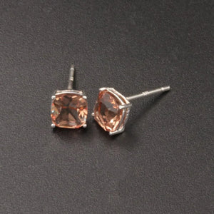 Zultanite Cushion Gemstone Stud Earrings 925 Sterling Silver