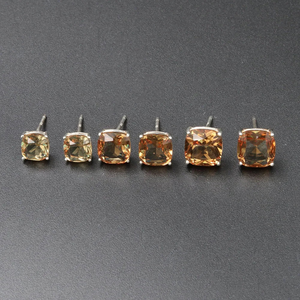 Zultanite Cushion Gemstone Stud Earrings 925 Sterling Silver
