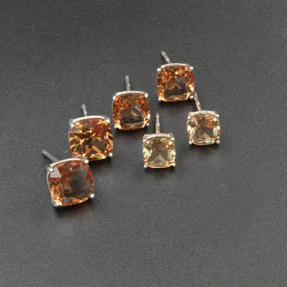 Zultanite Cushion Gemstone Stud Earrings 925 Sterling Silver