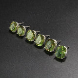 Zultanite Oval Gemstone Stud Earrings 925 Sterling Silver