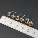 Zultanite Oval Gemstone Stud Earrings 925 Sterling Silver Change Color