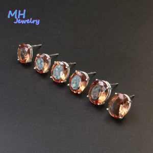 Zultanite Oval Gemstone Stud Earrings 925 Sterling Silver