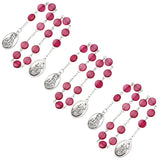 Diaylo 3Pcs/Set Rosary Beads Bracelet St.Pio St.Jude Pendant Blessing Bracelet