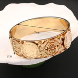 Coin Bracelet Plated French Arabic Wedding Jewelry Cuff Bracelet